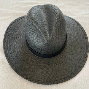 NEW Lovely Bird Malibu Black Woven Fedora